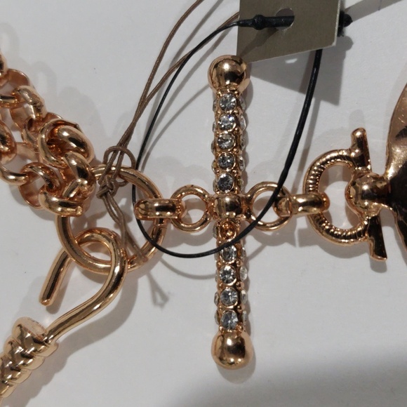 Chico's Rose Gold Crystal Convertible Necklace – Elegant Women's Fashion Jewelry - Picture 6 of 10